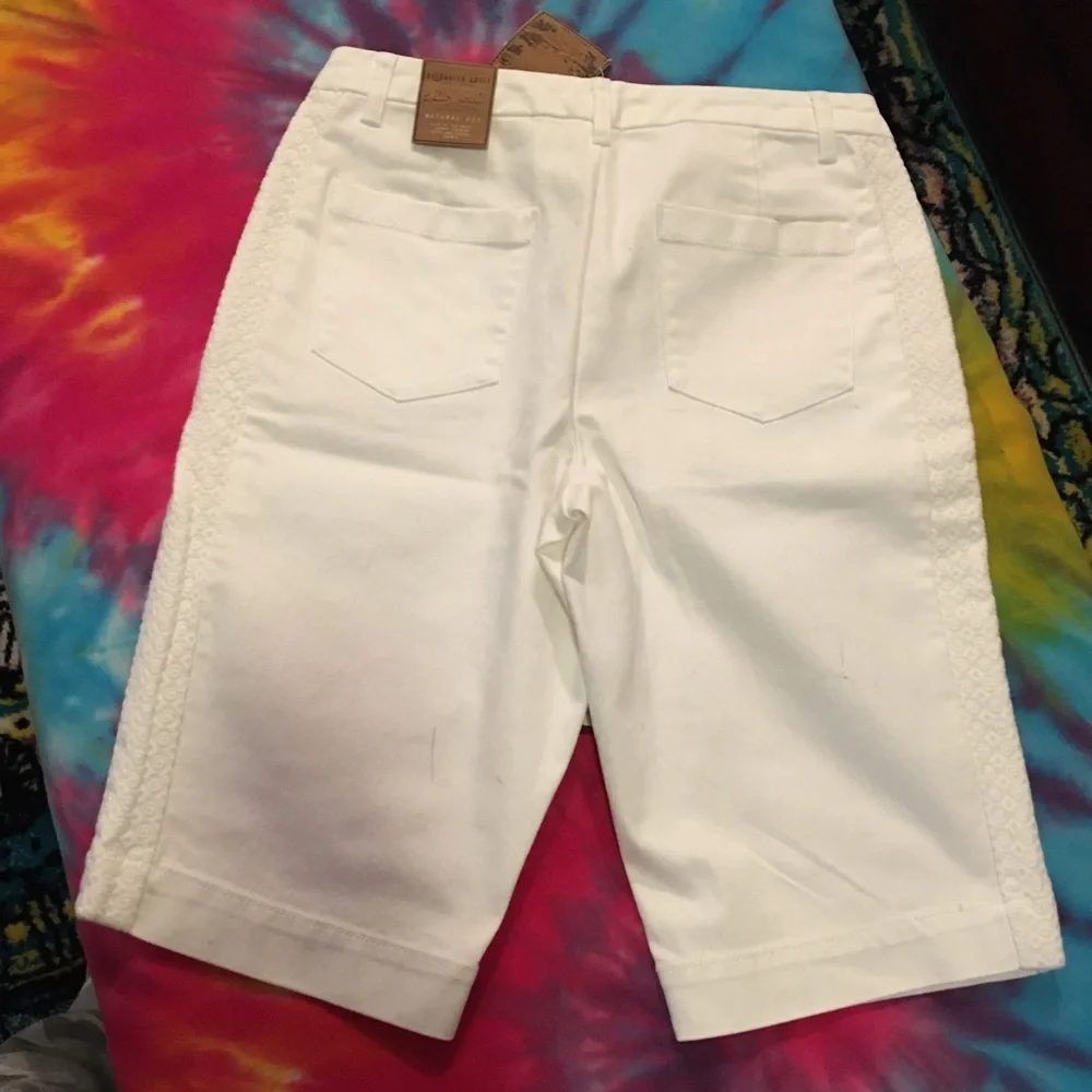 Coldwater Creek White Denim Shorts NWT